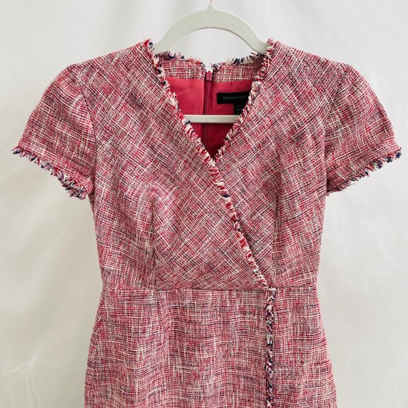 Banana Republic Dresses & Skirts - Banana Republic Pink Tweed Midi Dress